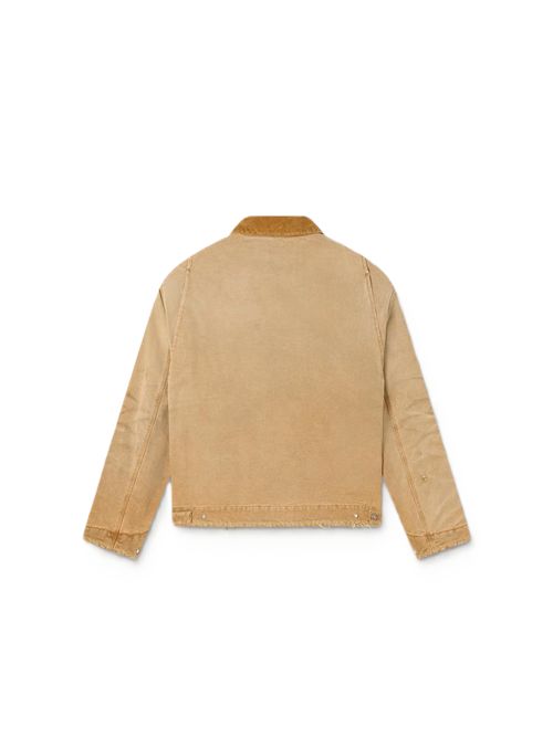Giacca reversibile unisex in cotone beige con motivo check Golden Goose | GUP02747.P002655.55559CARTOUCHE
